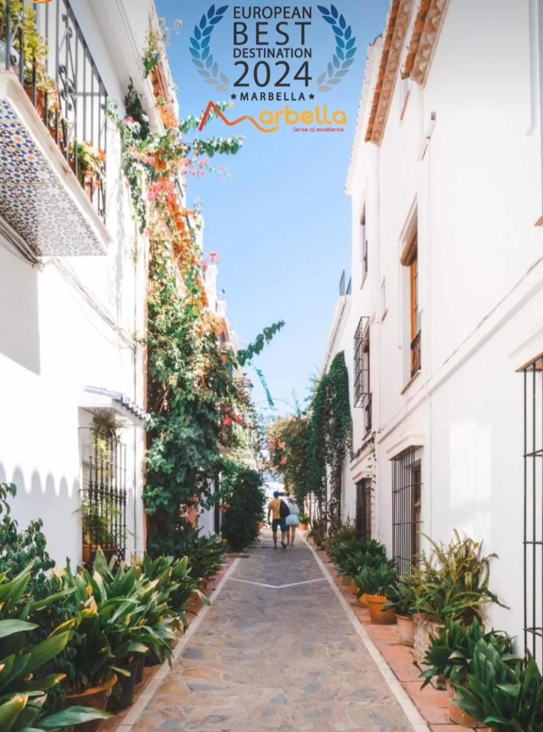 Amazing Front Sea View Studio. Marbella Centre Exteriör bild
