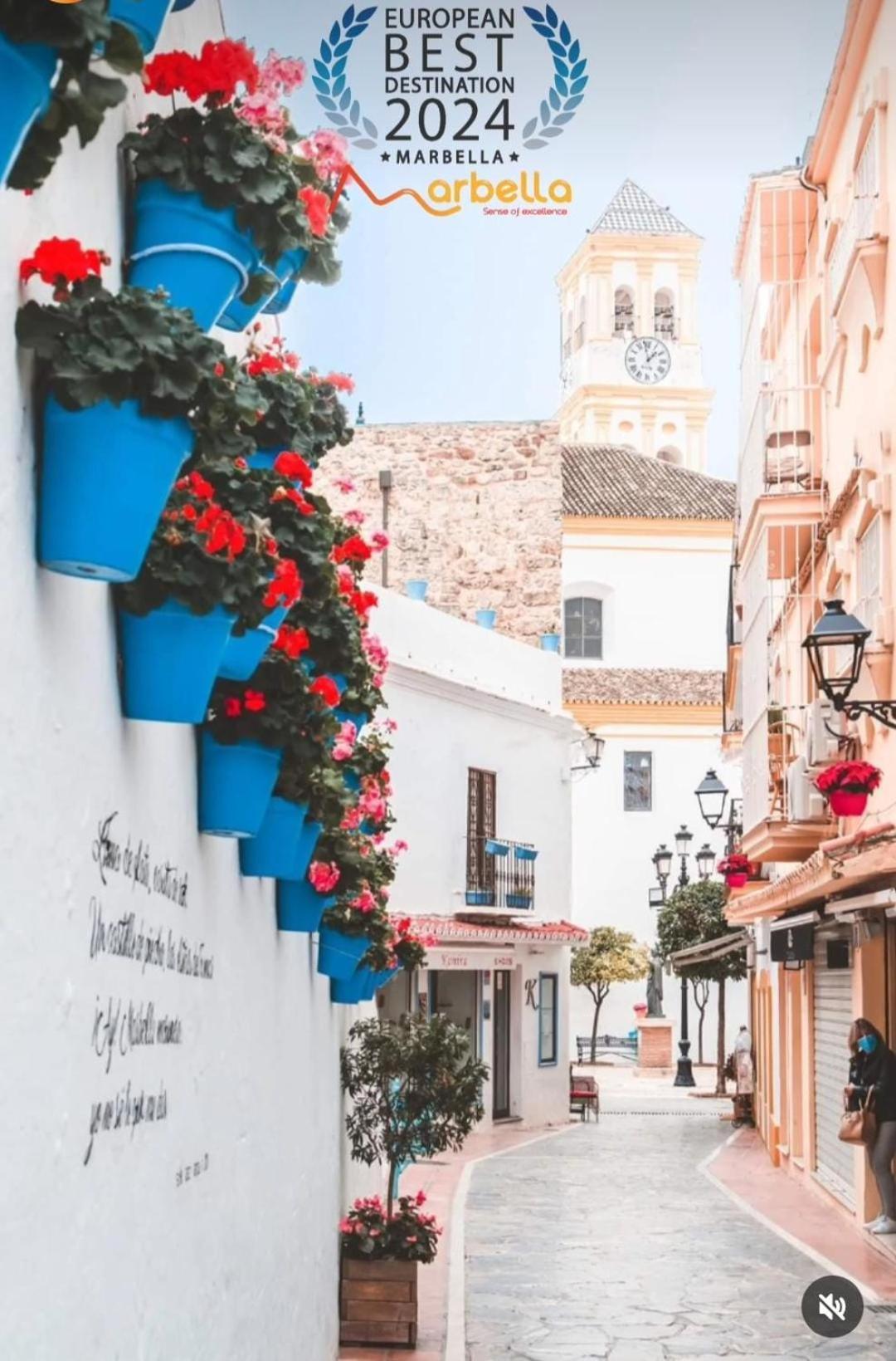 Amazing Front Sea View Studio. Marbella Centre Exteriör bild