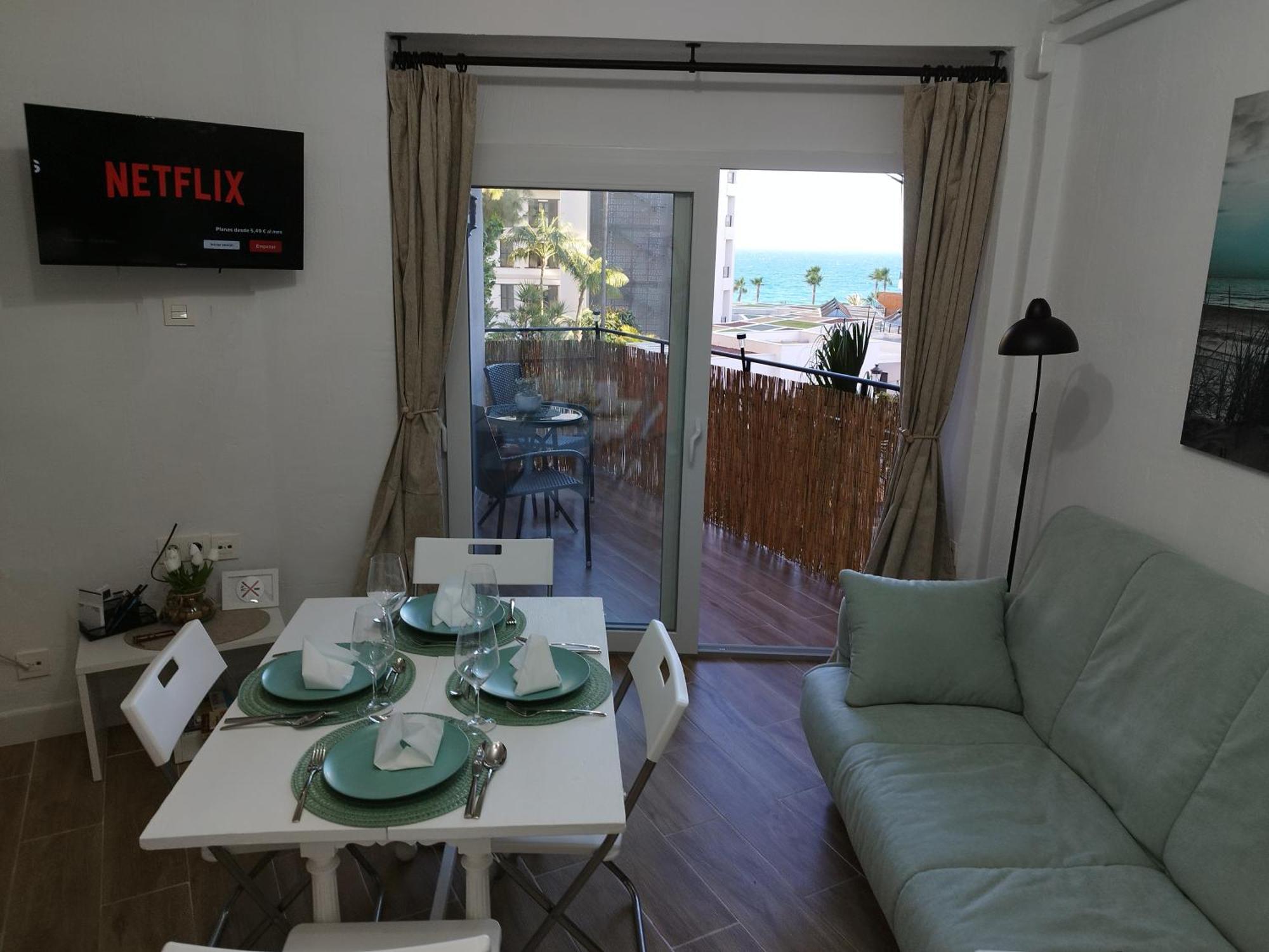 Amazing Front Sea View Studio. Marbella Centre Exteriör bild